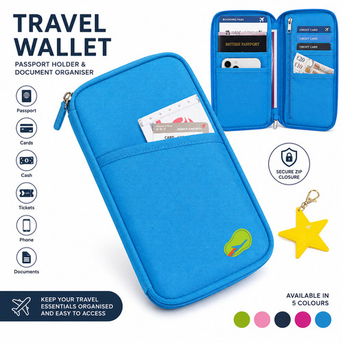 Portable travel wallet - travel,