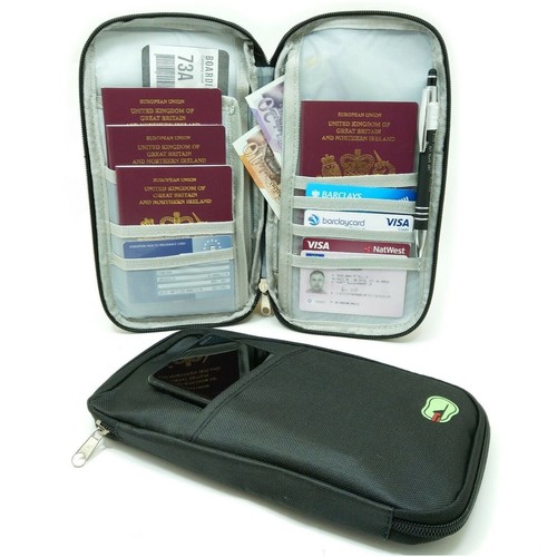 Portable travel wallet zip - portable,
