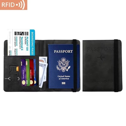 Unisex leather passport - unisex,