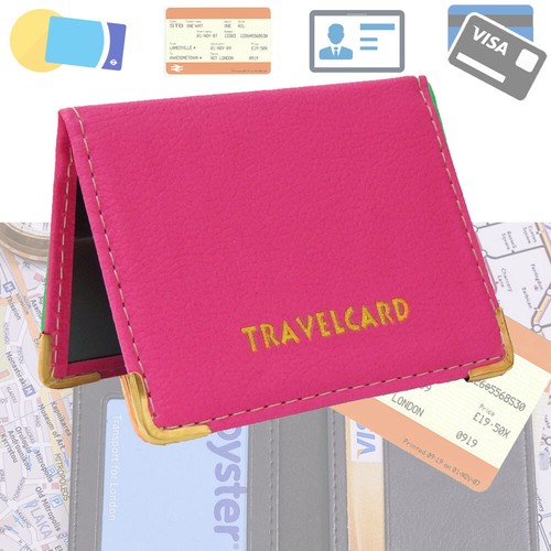 Real leather travel card - leather,