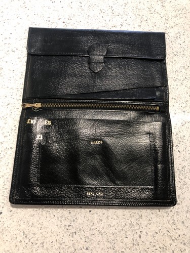 Vintage black leather - leather, travel