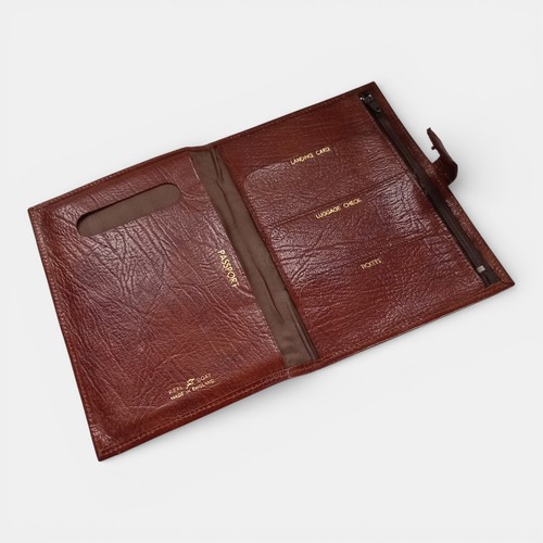 Vintage passport wallet - passport, holder
