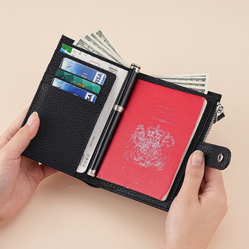 Genuine leather rfid passport - rfid,