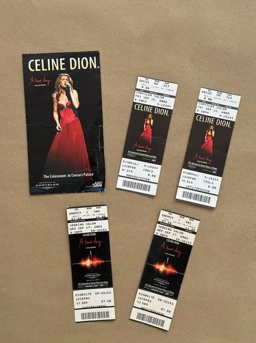 Celine dion tickets - 4,